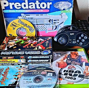 SEGA Saturn & XBOX original games, Predator Logic 3 Light gun for PlayStation and SEGA Saturn