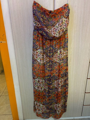 Φόρεμα πολύχρωμο μεταχειρισμένο, μέγεθος M / 38 / 10