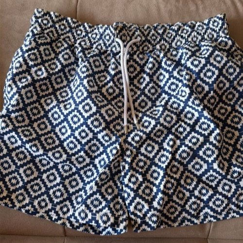 Sea You Soon swimwear used, size Large, white and blue