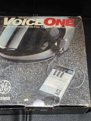 General Electric 3-5959 Helmet Voice One Activated 2 way used