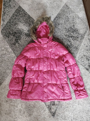 Puma kids winter jacket pink used