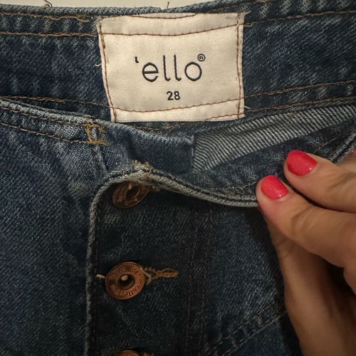 Jeans with buttons straight fit like new