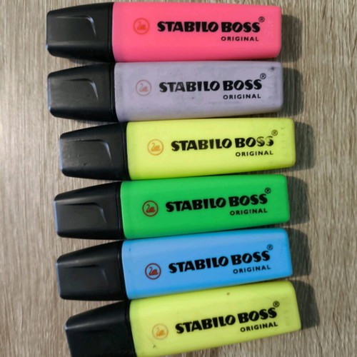 Stabilo highlighters like new, set of 6