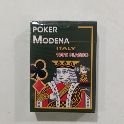 Modena playing cards black plastic new