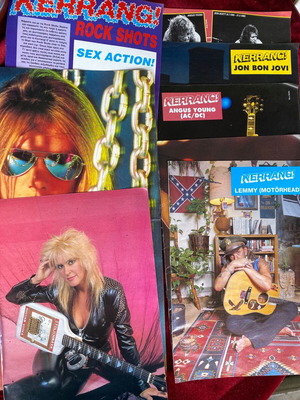Heavy Metal Kerrang posters used, pack 30x21 cm