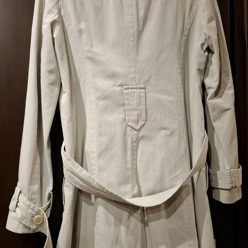 Iso vintage trench coat used, size M, gray beige with belt