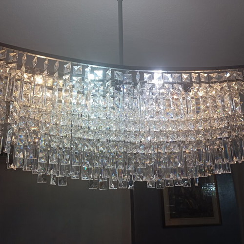 Crystal ceiling lights set of 4