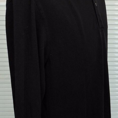 Fred Perry men's black long sleeve polo shirt XL