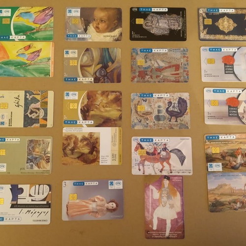 Collection of 220+ single phone cards used, over 10 years