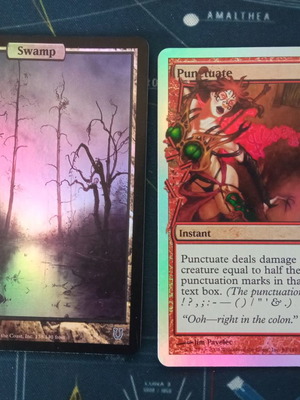 Magic the Gathering Unhinged TCG πακέτο με 2 foil κάρτες μεταχειρισμένο