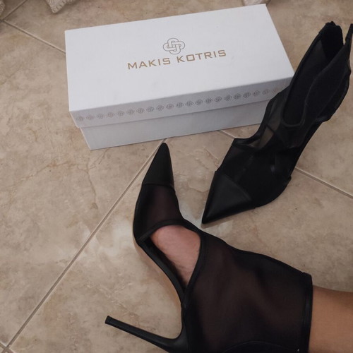 Makis Kotris leather pumps like new, black, size 41