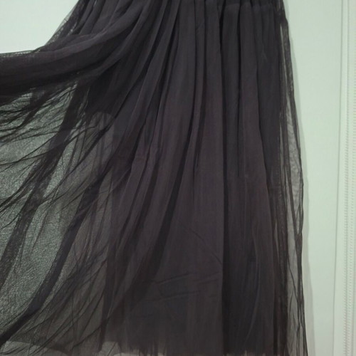 Long tulle skirt black like new, size S