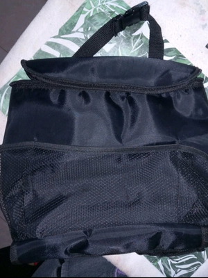 Insulated car seat back bag used