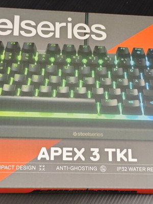 SteelSeries Apex 3 TKL compact gaming keyboard new, QWERTZ layout
