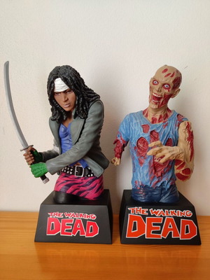 The Walking Dead Michonne και Walker κουμπαράδες συλλεκτικοί καινούργιοι