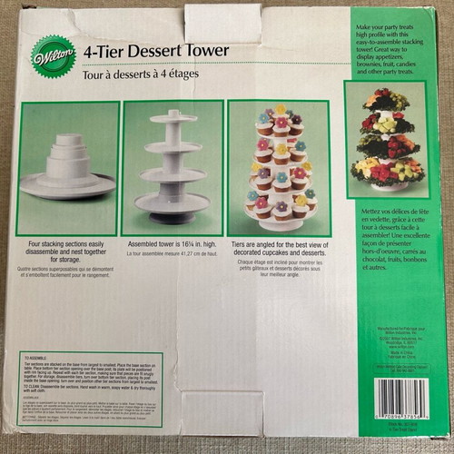 Wilton 4-tier cupcake stand like new