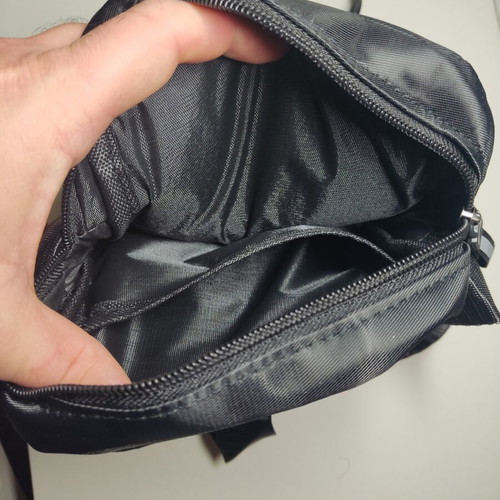 Crossbody bag black, like new, unisex shoulder bag