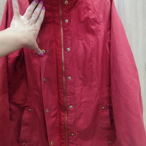 Marks & Spencer Classic vintage lightweight parka red size 16 L used
