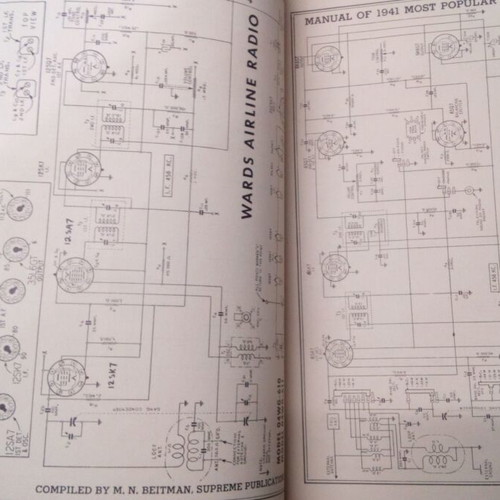 1941 Radio Diagrams like new technical book