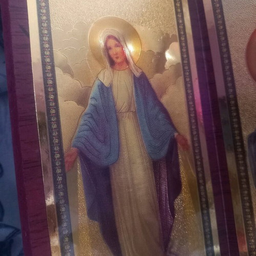 Six-panel folding prayer screen like new, 47 cm, 6 images