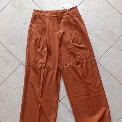 Trousers size XL new, brown and orange