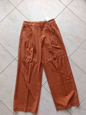Trousers size XL new, brown and orange
