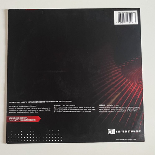 Traktor MK2 Control Vinyl used, pack of 2 with Butter Rug 2 slipmats