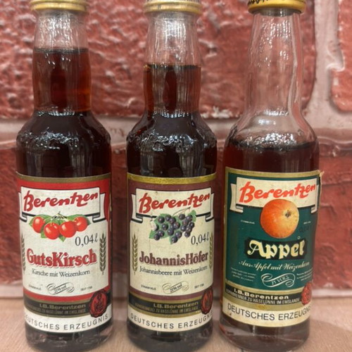 Berentzen liqueur miniatures new, set of 3x50ml