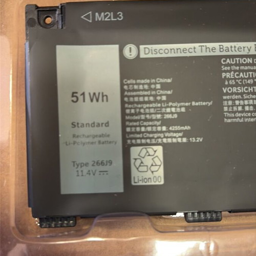 Dell G3-15 Series New Battery DP/N 266J9 51Wh 11.4V