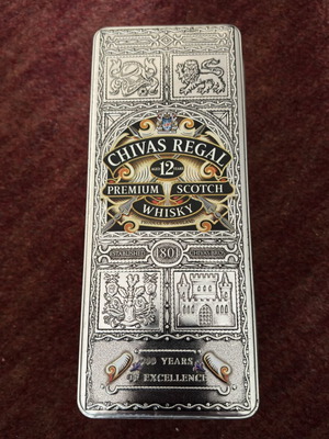 Chivas Regal metal box like new