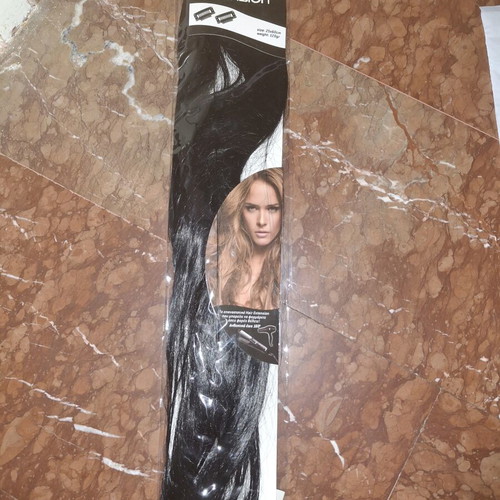 Black Clip-In Hair Extensions 60cm, 120gr