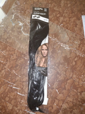 Black Clip-In Hair Extensions 60cm, 120gr