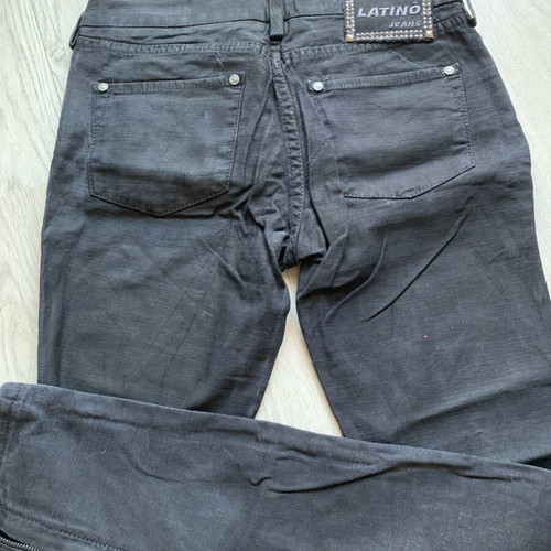 Latino jeans with leather texture like new