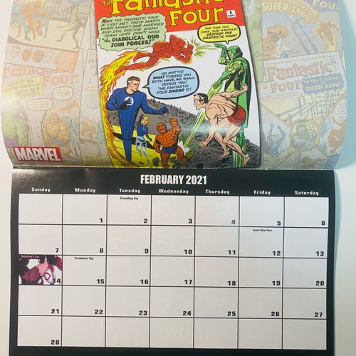 Fantastic Four calendar 2021 like new