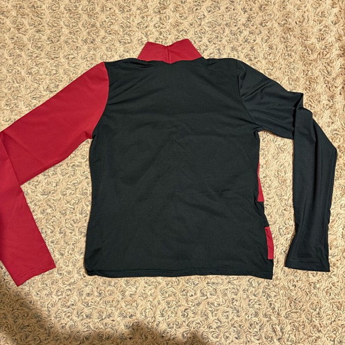 Vintage two-tone blouse like new, size M-L, black and pink