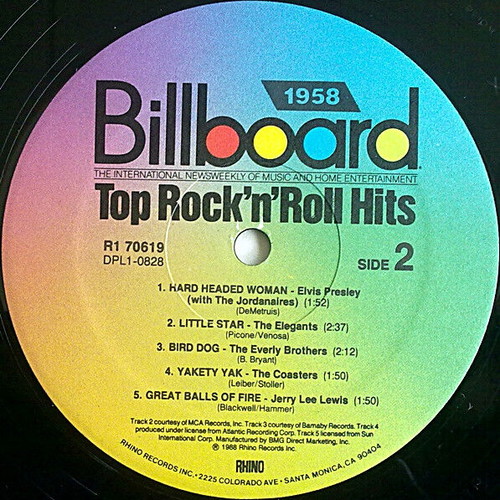 Billboard Top Rock'N'Roll Hits 1958 CD used, rock genre
