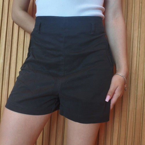 Edward Jeans high-waisted shorts like new, black, size M