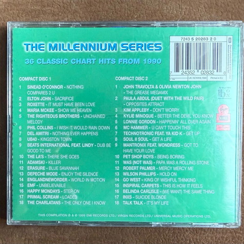 Now That's What I Call Music! 1990 double CD like new, Millennium Series