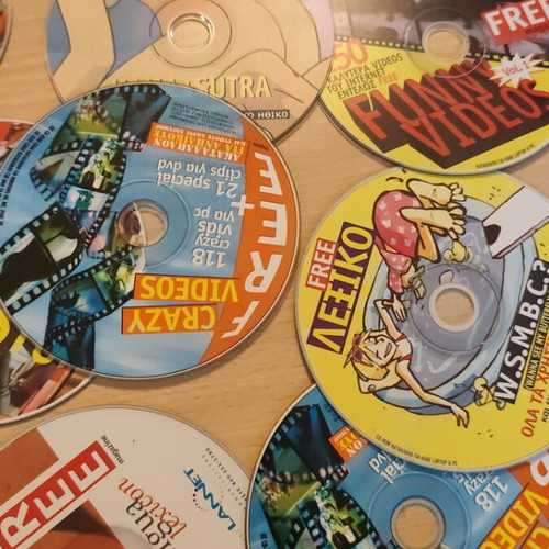 CDs used, pack of 10 from Free magazine