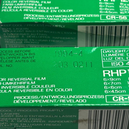 Fuji Chrome Professional 400D RHP 120 Film new, set of 2