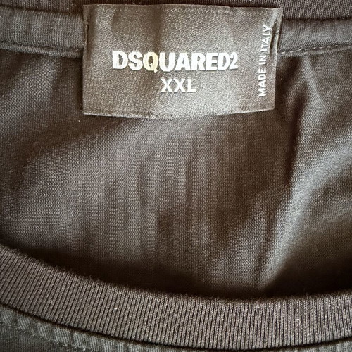 Dsquared2 men's black ICON T-shirt XXL with Zlatan Ibrahimović graphics