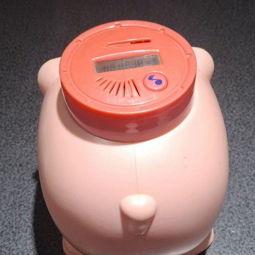 Redbox Electronic Piggy Bank Model 22781 Like New with Digital Display