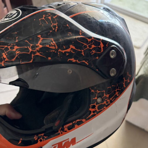 Arai KTM helmet used, size small