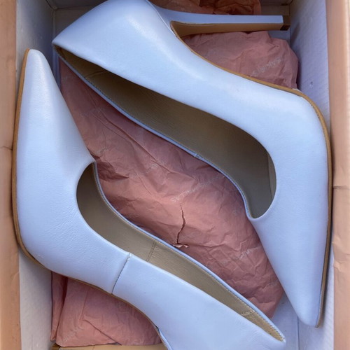 Tsakiris Mallas blue pumps like new, size 38
