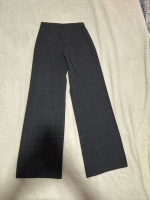 Gray checked fabric pants Bershka like new, size S
