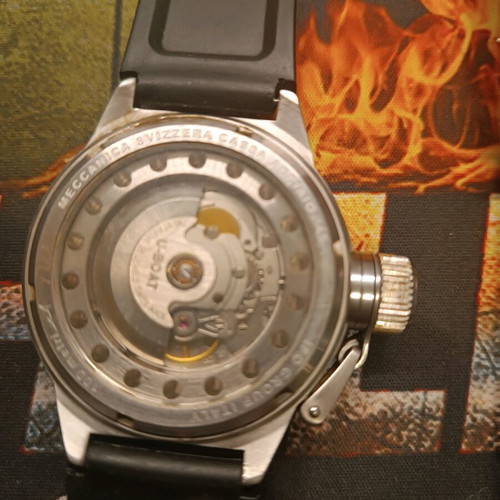U-BOAT Classico 45mm automatic watch like new, black