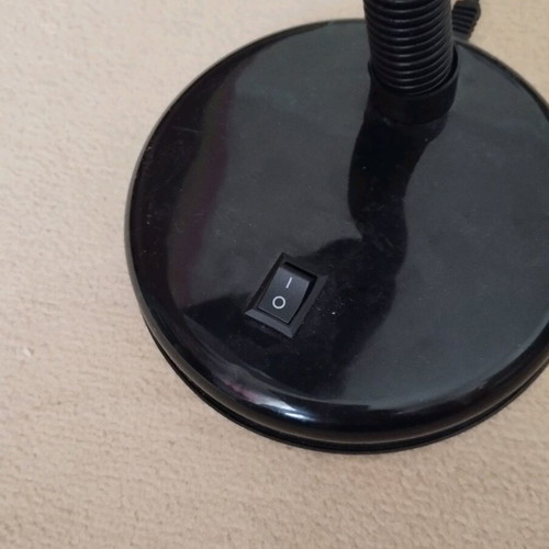 Desk lamp like new, black, flexible