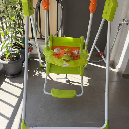Bebe Stars Duck Green Baby Swing new with musical toy