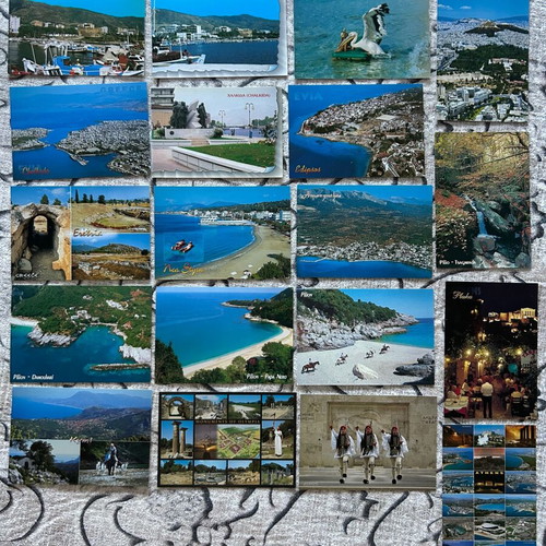 Postcard collection like new, 19 tourist postcards of Greece