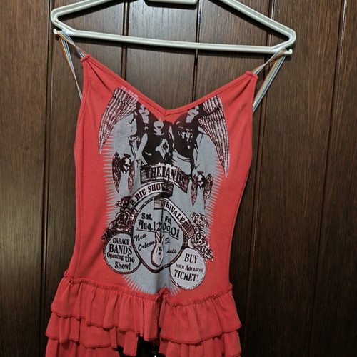 Red tirante blouse new, size S